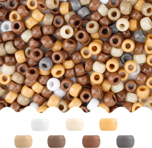 Vista 31 de Cuentas de poni, 4000 unidades, cuentas para pulseras, cuentas para el cabello, cuentas para hacer joyas, cuentas de plástico para manualidades