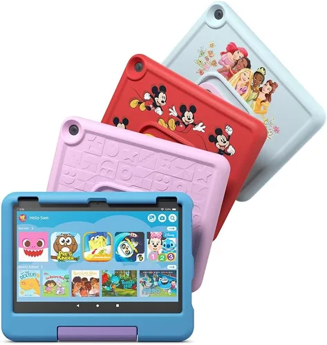 Vista 6 de Estuche para tablet Amazon Fire HD 10 para niños (compatible solo con la tablet de 13.a generación lanzada en 2023) - Azul