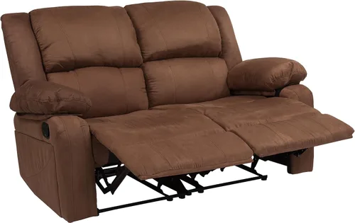 Vista 9 de Flash Furniture - Sofá unipersonal reclinable, Microfibra, Microfibra café chocolate.