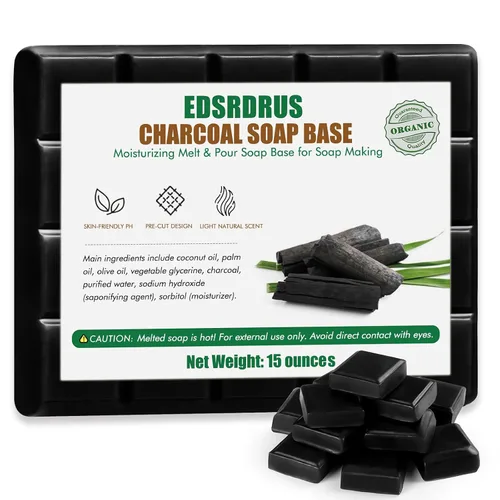 Vista 13 de Base de jabón de glicerina de 15 onzas – Base de jabón perfumada para derretir y verter para manualidades, fácil de cortar, vegana y natural
