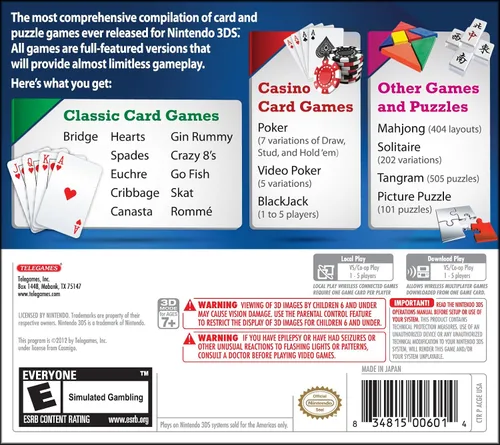 Vista 4 de Classic Games Overload Card & Puzzle Edition - 3DS