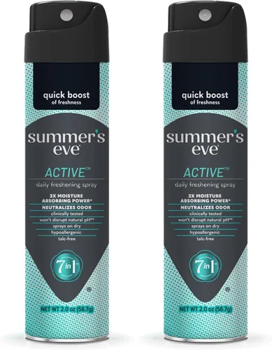 Vista 19 de Summer's Eve Spray femenino refrescante diario, Blissful Escape, 2 onzas Spray corporal diario sin talco para mujeres, cuidado femenino que