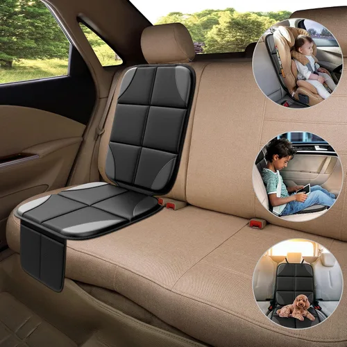 Vista 3 de Protector de Asiento de Auto MHO+All 2 Pack para Asientos de Niños y Bebés - Gran Protector de Asiento de Auto con Tela 600D Impermeable y 2