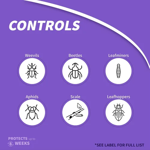 Vista 3 de Bonide Control sistémico de insectos, gránulos listos para usar de 1 libra para el control de insectos de larga duración en césped y jardín