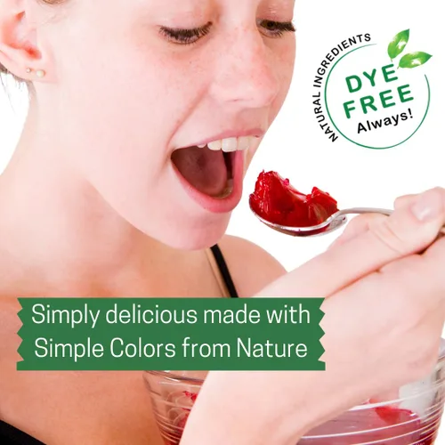 Vista 5 de Simple Mixes Postre de gelatina natural, frambuesa, fresa y cereza, aperitivo saludable, sin colorantes, sin gluten ni grasa, Kosher, paquete de 3