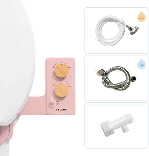 Vista 15 de TUSHY Classic 3.0 - Accesorio de bidé para inodoro, pulverizador de agua con autolimpieza no eléctrico, presión de agua ajustable, control de ángulo