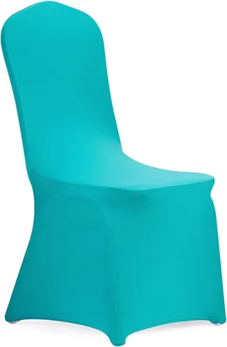 Vista 26 de Peomeise - 6 piezas de funda elástica de elastano para sillas, para bodas, fiestas, banquetes y eventos (negro, 6)