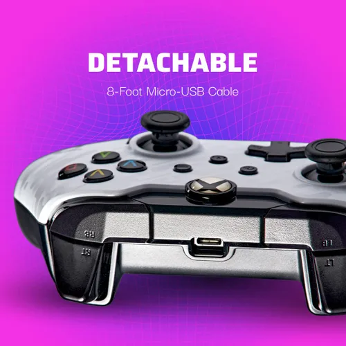 Vista 6 de PDP Wired Game Controller - Xbox Series XS, Xbox One, PCLaptop Windows 10, Steam Gaming Controller - Perfect for FPS Games - Dual Vibration