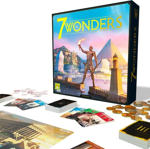 Vista 4 de Asmodee Juego de mesa 7 Wonders (nueva edición) - Lleva tu civilización a la prosperidad, juego de estrategia para niños y adultos, a partir de 10
