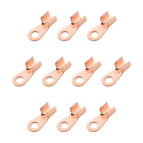 Vista 13 de Heyiarbeit Anillo de cobre abierto, terminales de cable de batería, ojales OT-10A, conectores de terminal de crimpado de alambre para cableado