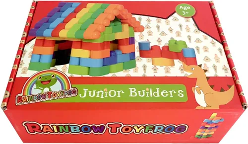 Vista 8 de RAINBOW TOYFROG Juguetes de bloques de construcción para niños pequeños, juguetes STEM de desarrollo educativo, juguetes de construcción