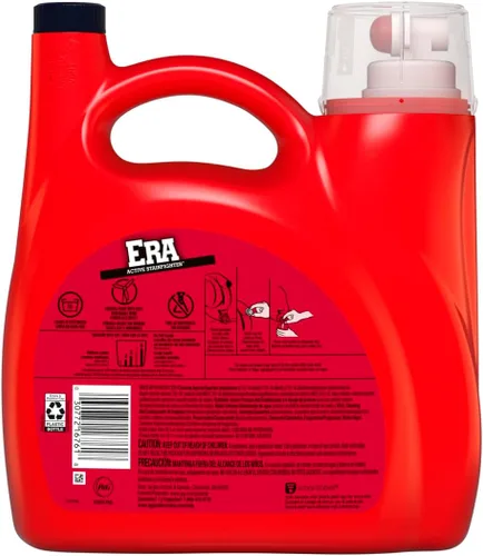 Vista 2 de Era 2X Ultra Active Stainfighter Formula - Detergente líquido para ropa, 141 onzas líquidas, 107 cargas