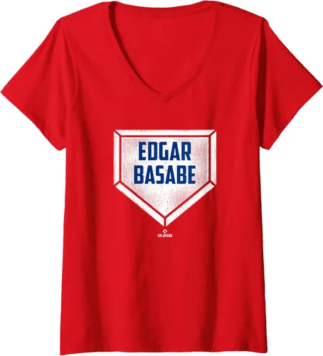 Vista 3 de Womens Home Plate Gameday Edgar Basabe Prospect Baseball Fan Gear V-Neck T-Shirt