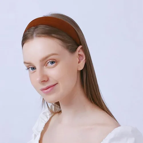 Vista 6 de Diademas anchas de terciopelo para mujer, diademas suaves para mujer, diademas de moda para mujeres y niñas, diadema antideslizante a la moda