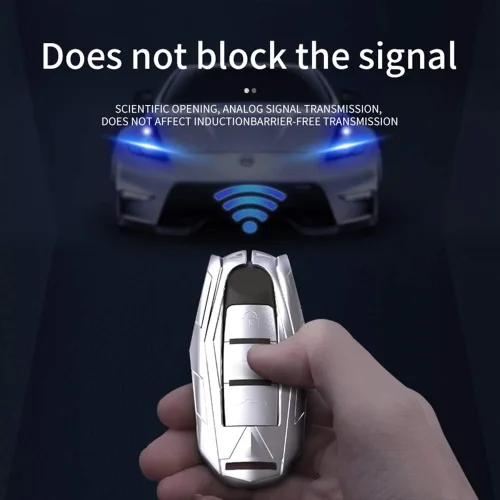 Vista 3 de Funda para llavero de automóvil Nissan, compatible con Nissan Rogue Maxima Altima Seda Pathfinder Infiniti Q50 QX56 M35 Q70 Smart Keyless Entre Key