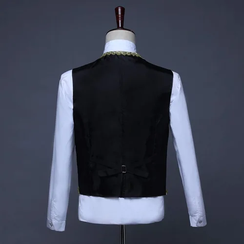 Vista 7 de Abrigo steampunk para hombre, chaqueta gótica victoriana, uniforme de Halloween, estilo vintage