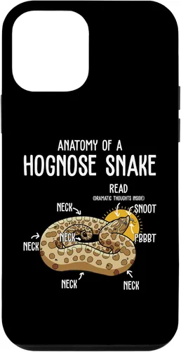 Vista 12 de Carcasa divertida para iPhone 15 Anatomía de una serpiente de hognose, para amantes de reptiles y animales