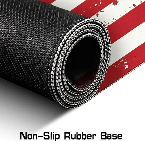 Vista 3 de Alfombrilla de ratón para juegos grande con bandera americana, alfombrilla XXL para laptop y teclado, decoración de escritorio de oficina de 35.4 x