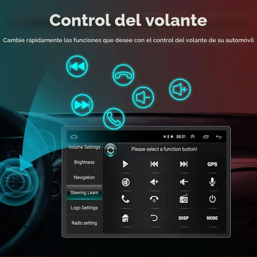 Vista 8 de Para Jeep Compass 2018-2020 Car CarPlay Android Navegación Automática Estéreo GPS Radio Reverse Cámara Pantalla 13.1 "QLED Pantalla Táctil Headunit
