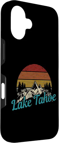 Vista 3 de Lake Tahoe California USA Vintage Souvenir Case for iPhone 16
