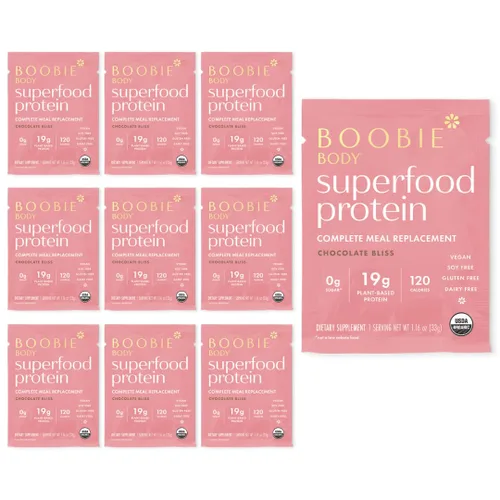 Vista 9 de Boobie Body Superfood Protein Batido para mamás, proteína en polvo para embarazo, apoyo a la lactancia para aumentar el suministro de leche