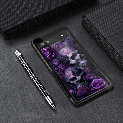 Vista 466 de Compatible con Google Pixel 4A 5G Mobile Case Creative Acrylic Panel trasero Silicona Protección Grip especialmente diseñado para Google Pixel 4A 5G
