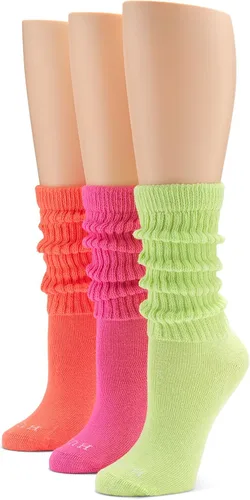 Vista 9 de HUE Paquete de 3 pares de calcetines holgados para mujer Paquete Azul País