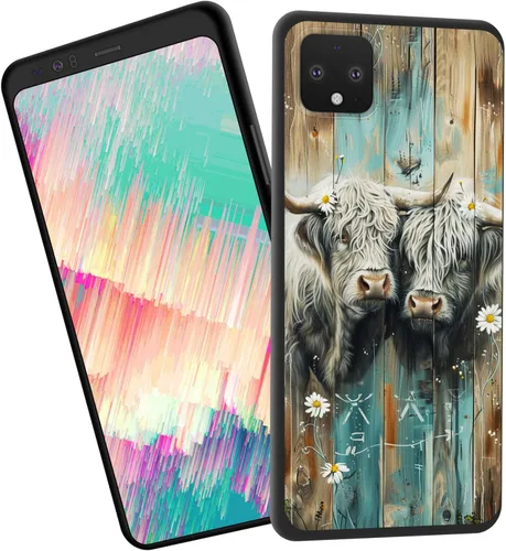 Vista 120 de for Google Pixel 4 XL Case,Slim Shockproof TPU Soft Rubber Silicone Cover Phone Case for Google Pixel 4 XL,Blue Skull Headphone