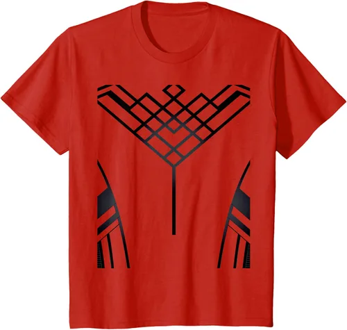 Vista 4 de Marvel Shang-Chi and The Legend of the Ten Rings - Camiseta para disfraz, Rojo, S Arándano