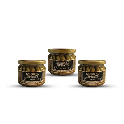 Vista 6 de Riga Gold, Espadines ahumados en aceite - 8.82 oz/250g (paquete 3)