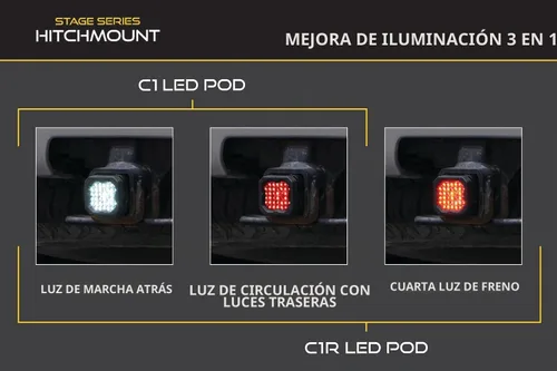Vista 4 de Kit de luz de reversa Diode Dynamics HitchMount compatible con Toyota 4Runner 2010-2024, C1