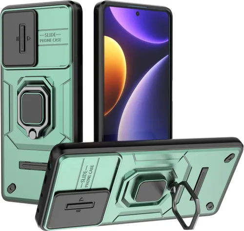 Vista 37 de Funda de teléfono móvil para Xiaomi Redmi A3/Xiaomi Poco C61 Soporte de coche Soporte Ventana corredera Cubierta protectora a prueba de golpes