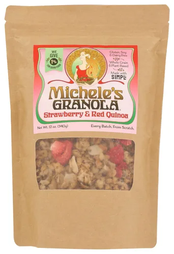 Vista 8 de Michele's Granola Granola Mantequilla de Almendra, bolsa de 12 onzas Sin gluten, vegano, hecho con avena orgánica de grano entero, sin OMG