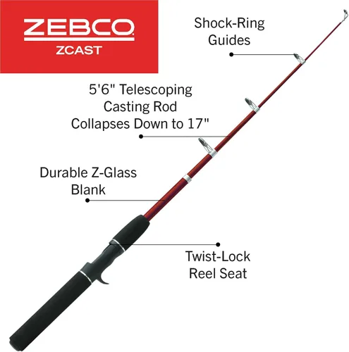 Vista 2 de Zebco Z-Cast Casting Fishing Rod
