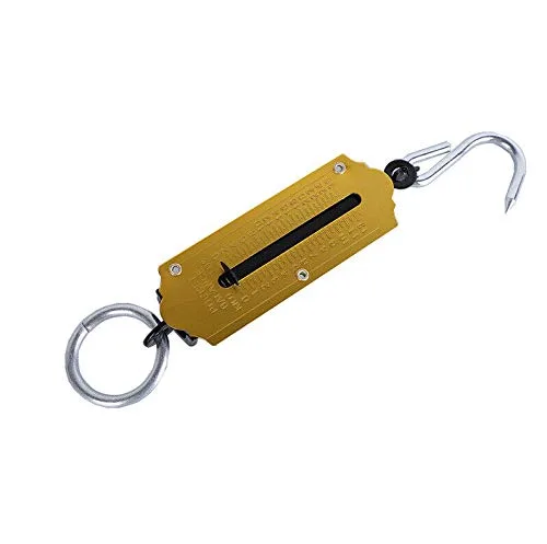 Vista 4 de XINTU Básculas de peces de resorte, báscula mecánica de bolsillo con lazo para colgar, para el hogar, cocina, equipaje, pesca (26.5 lbs)
