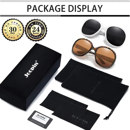 Vista 208 de Joopin Lentes de sol de gran tamaño para mujer, polarizados, grandes, para conducción, protección UV, grandes sombras