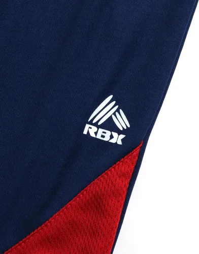 Vista 4 de RBX Conjunto de pantalones cortos activos para niños camiseta de rendimiento, camiseta sin mangas y pantalones cortos de gimnasio (4-12)