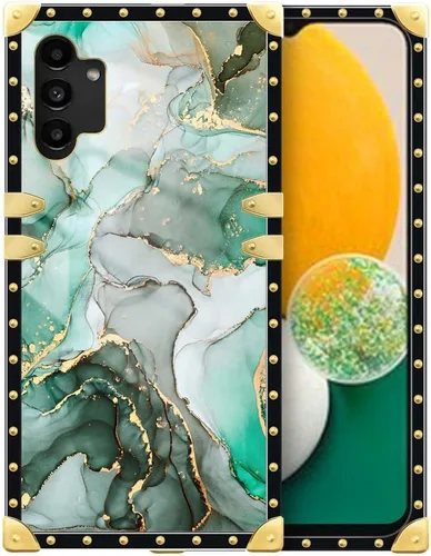 Vista 151 de Funda compatible con Samsung Galaxy A03S 4G, TPU suave de lujo y parte trasera de policarbonato duro para niñas y mujeres, funda protectora a prueba