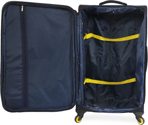 Vista 12 de Nautica Emry - Juego de equipaje de 2 piezas, Azul marino, amarillo, Nautica Emry - Juego de equipaje de 2 piezas