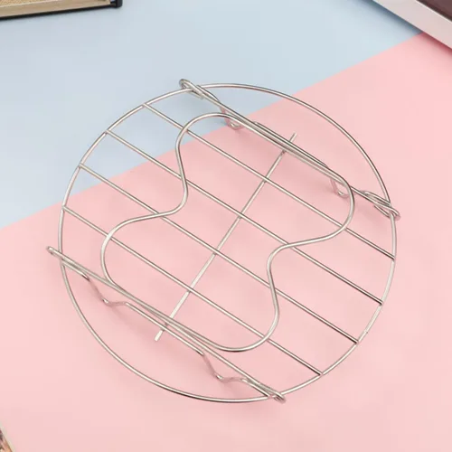 Vista 7 de Stainless Steel Steaming Rack with Handles, Folding Food Strainer