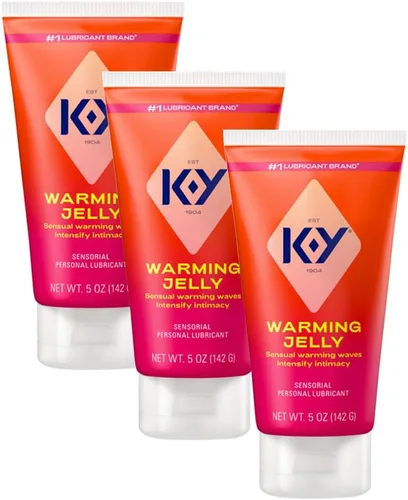 Vista 10 de K-Y Warming Jelly - Fórmula a base de glicerina de 2.5 onzas líquidas, lubricante personal sensorial para hombres, mujeres y parejas y seguro