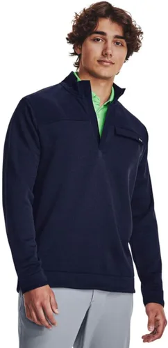 Vista 27 de Under Armour Sudadera Drive Storm con media cremallera para hombre (001) Negro / Blanco