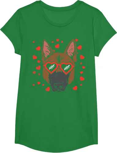 Vista 87 de Camiseta de regalo para perro con cara de pastor alemán, Negro, S