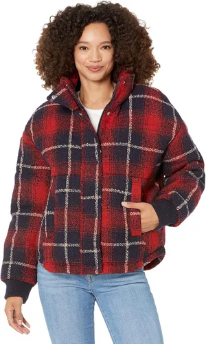 Vista 18 de Levi's Chaqueta acolchada con cintura ceñida para mujer Berry con capucha