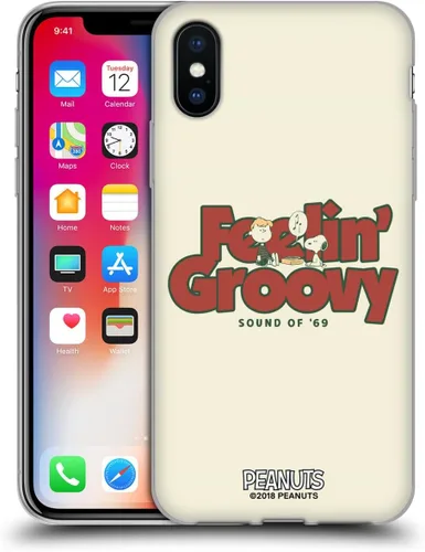 Vista 198 de Head Case Designs Funda de gel suave con licencia oficial de Peanuts Freak Flag Fly Woodstock 50th compatible con Apple iPhone 7 Plus/iPhone 8 Plus