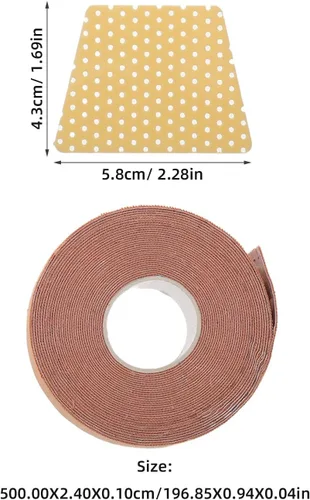 Vista 2 de Juego de protectores de férula nasal con cinta, soporte externo beige