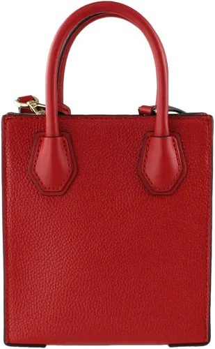 Vista 3 de Michael Kors Mercer - Bolso bandolera de cuero granulado extra pequeño