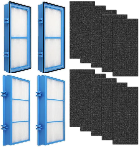 Vista 8 de Filtro de repuesto HAPF600 para purificador de aire Holmes HAPF600, 4 filtros + prefiltros de carbono, parte HAPF600 HAPF600D HAPF600D-U2 HAP615