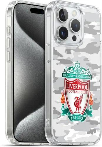 Vista 144 de Head Case Designs Funda de gel con licencia oficial del Liverpool Football Club Away Colourways Crest Camou [protección de grado militar] compatible
