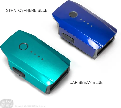 Vista 8 de Wrapgrade Mono Skin para DJI Mavic Pro (azul caribeño)